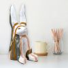 Disapproving Bunny- Arches and Scribbles | Sculptures by Fuzz E. Grant. Item composed of synthetic