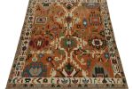 Rug & Kilim’s Oushak style rug in Orange with Colorful | Area Rug in Rugs by Rug and Kilim