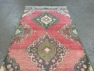 Vintage Turkish Rug Runnner | 3.2 x 12.3 | Small Rug in Rugs by Wool and Rug. Item composed of cotton compatible with boho and country & farmhouse style