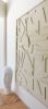 Cream Layered Textural Relief | Wall Sculpture in Wall Hangings by Blank Space Studios. Item made of oak wood with cement works with contemporary & japandi style