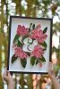 Magnolia floral with Ampersand | Wall Sculpture in Wall Hangings by Mira's Craft. Item composed of paper