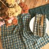 Sunflower Blue Table Napkins | Set of 4 | Linens & Bedding by ichcha. Item composed of cotton in boho or country & farmhouse style