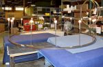 Custom Ring Pendants | Pendants by ILEX Architectural Lighting | Hilton Garden Inn Corvallis in Corvallis. Item made of metal