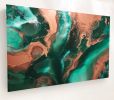 Copper Bay | Oil And Acrylic Painting in Paintings by Art By Skevi. Item made of wood with synthetic