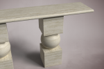 Axis Travertine Console Table | Tables by HamamDecor LLC. Item composed of marble