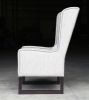 High Back Wing Chair in Kravet Fabric by Costantini, Matteo | Wingback Chair in Chairs by Costantini Design. Item composed of fabric in modern style