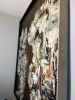 "atmosphere" (sold) | Oil And Acrylic Painting in Paintings by VISCERAL HOME STUDIO. Item made of oak wood compatible with boho and mid century modern style