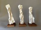 Leaning In - Small Plaster Sculptures | Sculptures by Lutz Hornischer - Sculptures in Wood & Plaster