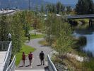 Sand Creek Byway Project “Green Ribbon” | Public Sculptures by Vicki Scuri SiteWorks | Sand Creek Byway, Sandpoint, ID, United States in Sandpoint. Item composed of concrete