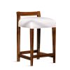 Set of 8 Exotic Argentine Rosewood Counter Stools | Dining Chair in Chairs by Costantini Design. Item made of wood with fabric works with minimalism & contemporary style