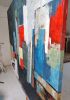 Workshop X / Atelier X | Oil And Acrylic Painting in Paintings by Sophie DUMONT.. Item made of canvas compatible with contemporary and japandi style