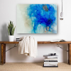 'Aqua' - Luxury Abstract Resin and Alcohol Inks Artwork | Paintings by Christina Twomey Art + Design. Item composed of birch wood in minimalism or contemporary style