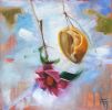 Lemon Dance, Oil on Cradled Panel | Oil And Acrylic Painting in Paintings by Andie Paradis Freeman | Hagood Homes at St. James Plantation in Southport. Item made of wood with synthetic