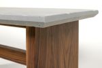 Concrete Coffee Table - Accent Table - With Solid Wood Base | Tables by Wood and Stone Designs. Item made of oak wood with concrete