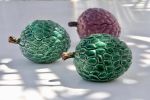 Sweetsop Candle Green | Candle Holder in Decorative Objects by Marie Burgos Design and Collection. Item made of ceramic
