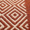 Handwoven Woolen Terracotta Runner Rug | Rugs by Evergreen Carpets. Item made of wool compatible with boho and minimalism style