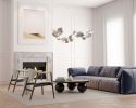 Dune 10 Curve Pendant Light | Chandeliers by MOSS Objects. Item composed of metal in contemporary or japandi style