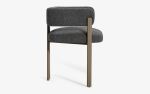 Sui Dining Chair With Static Painted Metal Leg | Chairs by LAGU. Item composed of fabric and metal in minimalism or modern style