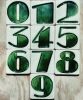 5x5 Address Number Ceramic Tile | Tiles by Lea Nigel Studios | River Lodge in Paso Robles. Item composed of ceramic compatible with boho and mid century modern style