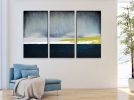 Reverence - Triptych | Oil And Acrylic Painting in Paintings by Alyson Storms. Item made of canvas & synthetic