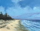 Dune Path | Oil And Acrylic Painting in Paintings by Filomena Booth Fine Art. Item made of canvas compatible with contemporary and coastal style