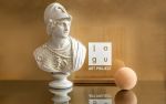 Wise Athena Bust Compressed Marble Powder Statue | Sculptures by LAGU. Item made of marble