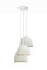 MushLume Stagger Chandelier - 3 Shades | Pendants by MushLume Lighting. Item composed of cement