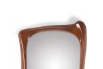 Amorph Narcissus Mirror, Stained Walnut | Decorative Objects by Amorph. Item composed of walnut and glass
