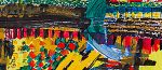 Panoramic vista | Oil And Acrylic Painting in Paintings by Sangeeta Sagar. Item made of paper with synthetic