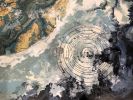 Cosmic Map for The Rubin Report green room | Mixed Media by Caylin Rose Janet. Item composed of wood compatible with contemporary style