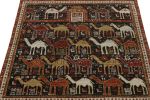 Rug & Kilim’s Tribal rug in Black with Red, Gold-Brown | Area Rug in Rugs by Rug and Kilim