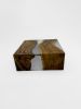 Gray Resin Coffee Table - Epoxy Custom Coffee Table | Tables by Tinella Collection. Item composed of walnut in minimalism or contemporary style