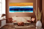 California Gold #3 | Oil And Acrylic Painting in Paintings by Dutch Montana Art | Hugo Rivera Gallery in Laguna Beach. Item made of canvas