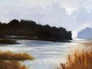 Morning Fog - Serene Coastal Painting on Canvas | Oil And Acrylic Painting in Paintings by Filomena Booth Fine Art. Item composed of canvas compatible with contemporary and coastal style