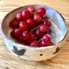 Decorative Red Clay Bowl with Brushstrokes #2 | Dinnerware by cursive m ceramics. Item made of ceramic