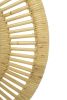 Handmade Round Rattan Mirror Boho Wall Decor | Decorative Objects by Amara. Item in boho or mid century modern style