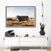 Contemporary 'Brown Cow' fine art photography print | Photography by PappasBland. Item composed of paper in contemporary or country & farmhouse style