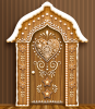 Gingerbread Door | Furniture by Blue Bliss. Item composed of wood in eclectic & maximalism style