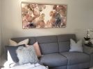 Brown Abstract painting | Oil And Acrylic Painting in Paintings by Amica Whincop. Item composed of canvas & synthetic