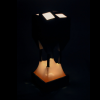 QUAD Lamp | Table Lamp in Lamps by WU Design. Item made of birch wood with fabric works with contemporary & modern style