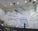 Skywalker | Street Murals by Damien Gilley Studio | Portland International Airport in Portland. Item composed of synthetic