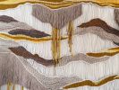 Extra Large Handwoven Wall Hanging – "Amber Falls" | Tapestry in Wall Hangings by Tissage Sauvage. Item made of cotton works with boho & country & farmhouse style