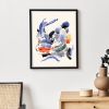 Blue Notes No. 6 | Prints by Daylight Dreams Editions. Item composed of paper in mid century modern or contemporary style
