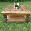 Farm House Coffee Table | Tables by Lumber2Love. Item composed of oak wood in mid century modern or contemporary style