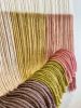 GELATI Dyed Fiber Art | Textile Art | Custom Tapestry | Wall Hangings by Wallflowers Hanging Art. Item made of oak wood & wool compatible with minimalism and mid century modern style