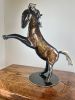 Horse Sculpture | Sculptures by Gatski Metal. Item made of steel works with contemporary & country & farmhouse style