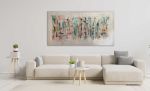 Silence Lines | Oil And Acrylic Painting in Paintings by Shirly Maimom Art. Item composed of canvas in contemporary or art deco style