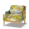 Belgian Linen Fabric Art Panel: Prosperity by Dorothy Fagan | Textiles by Dorothy Fagan Fine Arts. Item composed of linen in boho or mid century modern style
