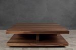 Modern Floating Solid Walnut Finish Coffee Table | Tables by NO AGE FURNITURE STUDIO. Item made of walnut