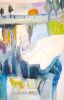 Haystacks | Oil And Acrylic Painting in Paintings by Cécile Ganne